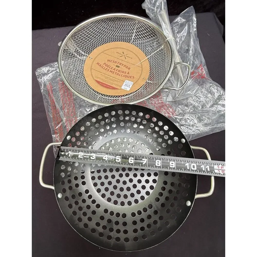 Brand New Williams Sonoma Grill Tools High Heat Nonstick Steel Grill Fry Pan